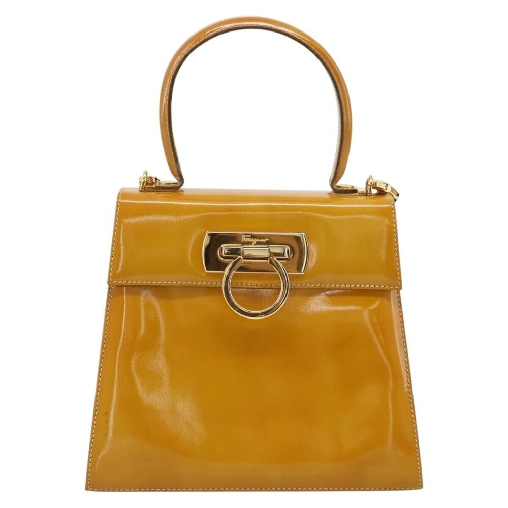 Salvatore Ferragamo Gancini Patent leather